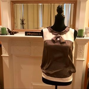 Zara basic silk top (size S)